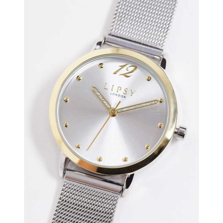 Lipsy mesh bracelet watch