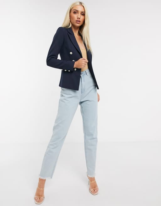 Lipsy military blazer in navy