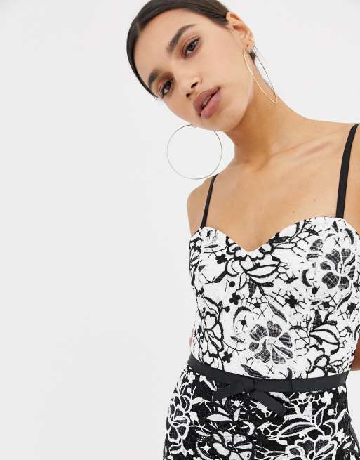 Lipsy best sale monochrome dress