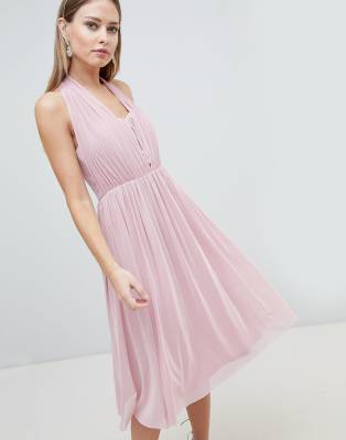 chiffon dress midi