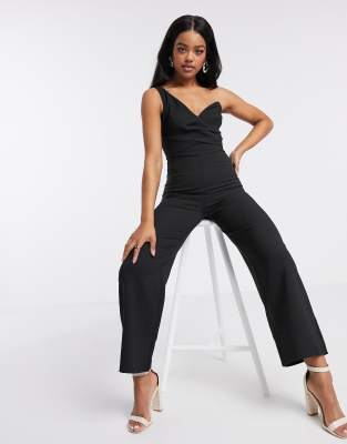lipsy one shoulder jumpsuit