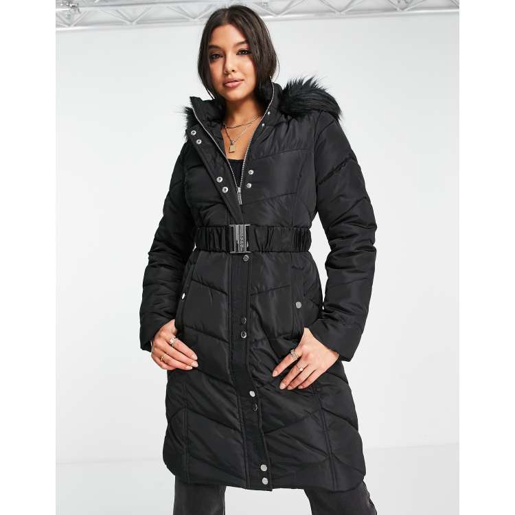 Lipsy short belted puffer coat best sale