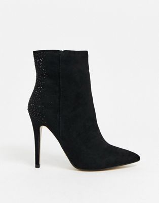 lipsy black ankle boots