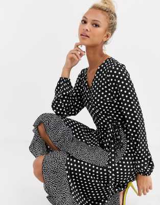 lipsy polka dot dress