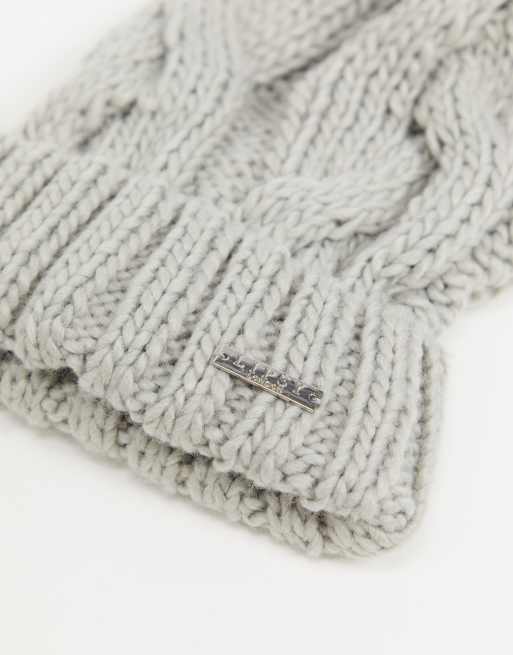 ASOS Lipsy beanie | in gray pom pom hat