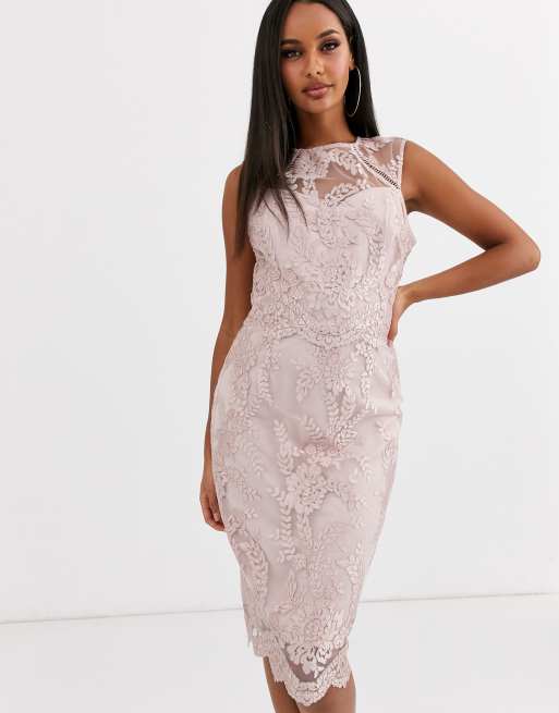 Lipsy vip all over lace deals midi dress