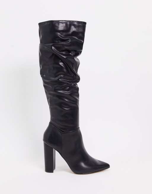 Lipsy zip detail sale stiletto knee high boots