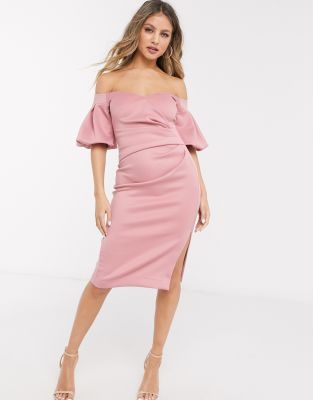 lipsy peach dress