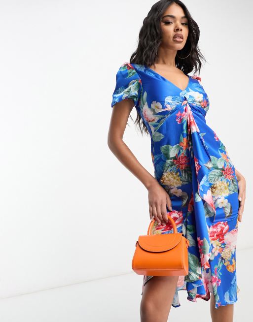 Lipsy blue floral dress sale