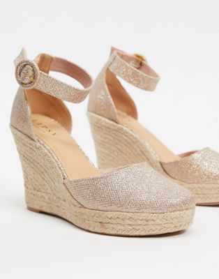 lipsy gold wedges