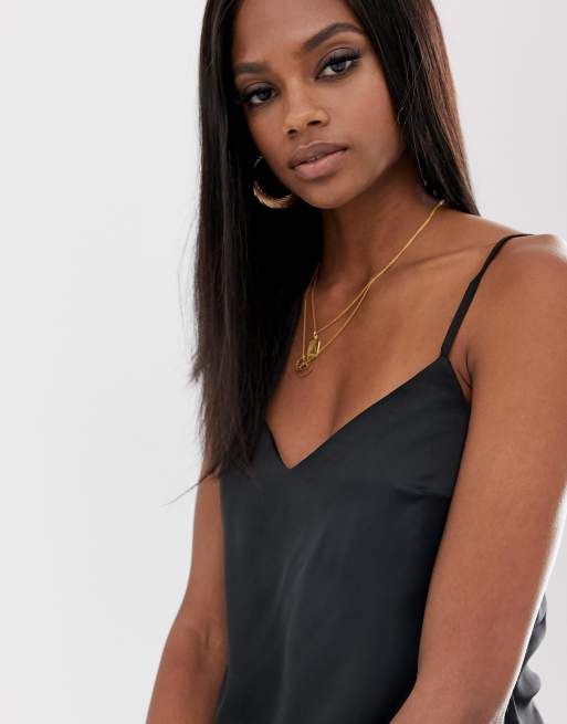 Satin Cami - Black