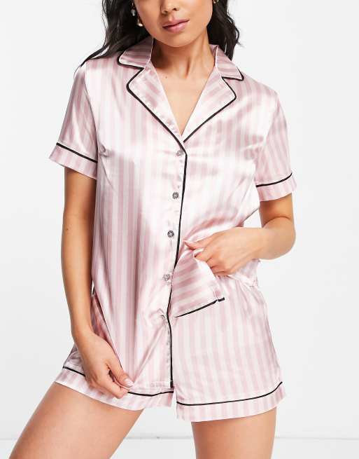 DKNY, Short Sleeve Top and Boxer Set, Short Sleeve Pyjama Sets