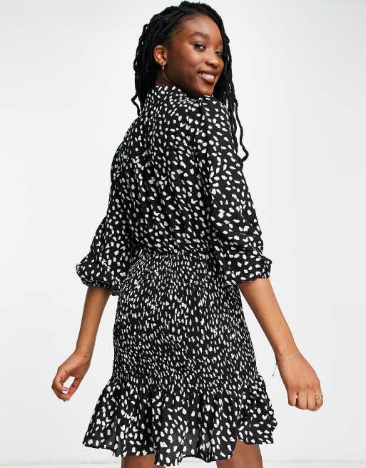 Lipsy spot 2025 wrap dress