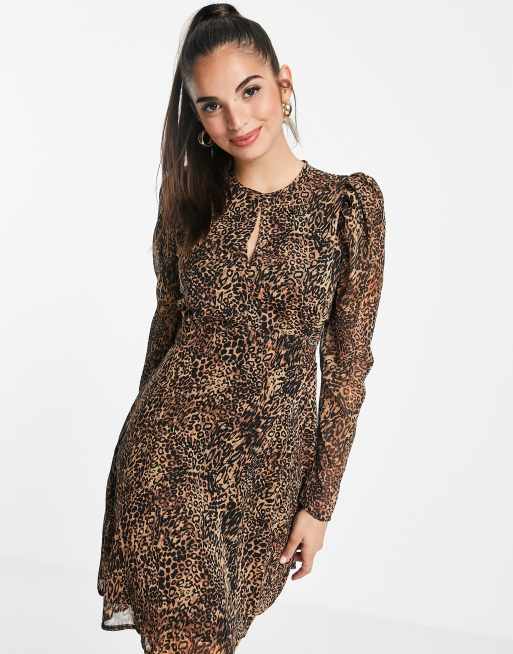 Lipsy animal print sales skater dress