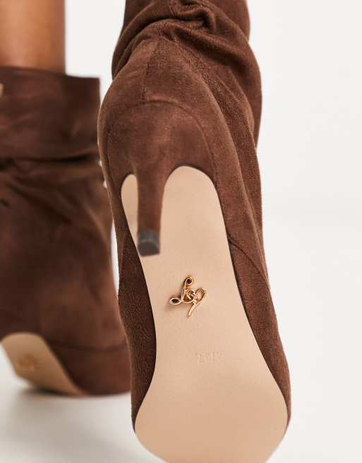 Lipsy slouch ankle boot in camel