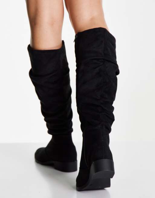 Lipsy zip detail hot sale stiletto knee high boots