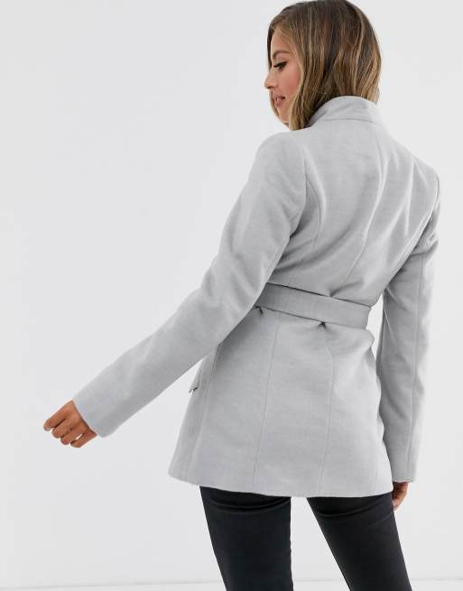 Lipsy grey wrap clearance coat