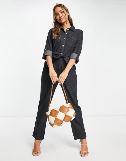Lipsy - Sort kedeldragt i denim