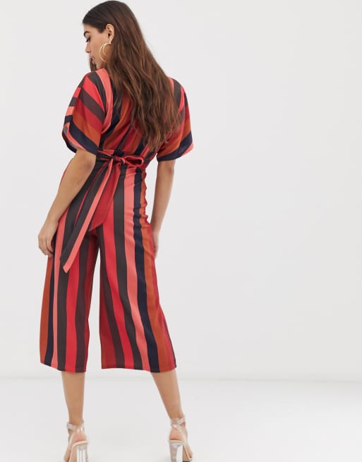 Lipsy stripe sequin store culotte jumpsuit