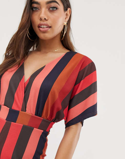 Lipsy stripe sequin store culotte jumpsuit