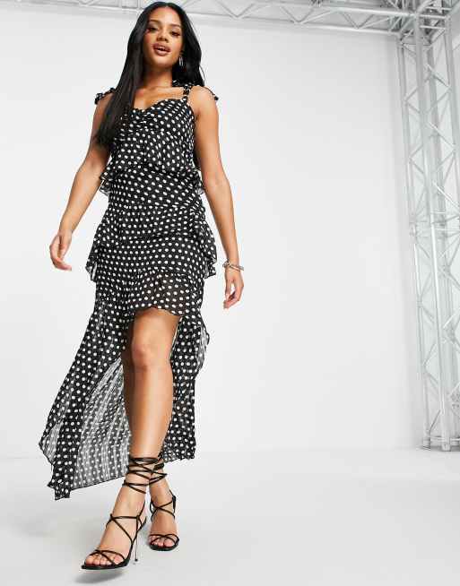 Polka dot dress on sale lipsy