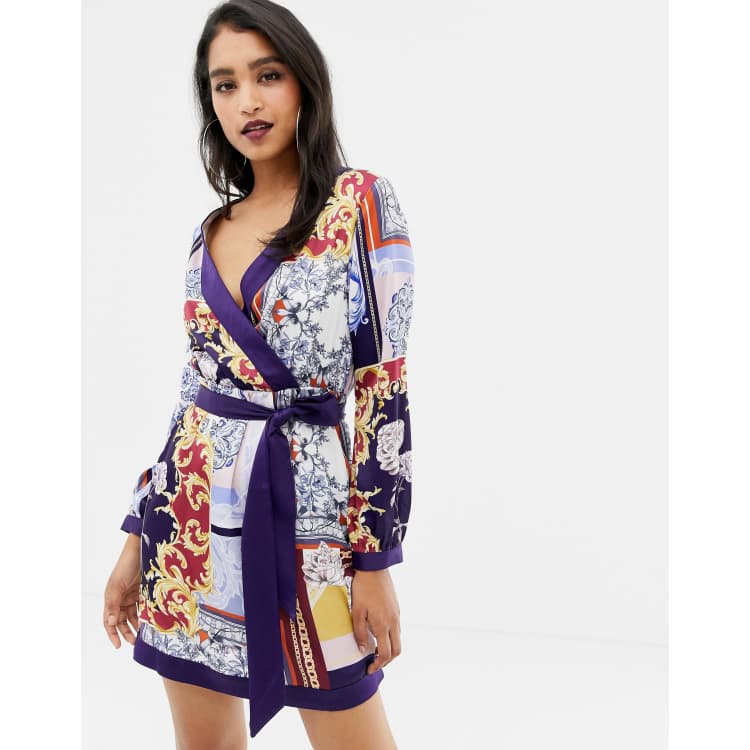 Lipsy gabriella hot sale print kimono dress