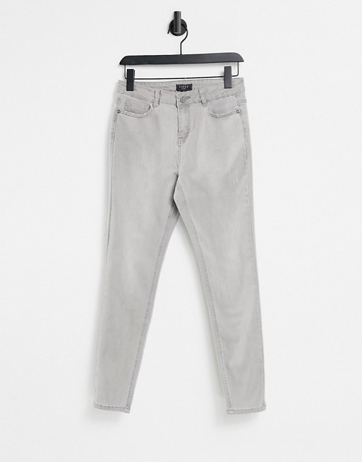 Lipsy washed skinny jeans in grey