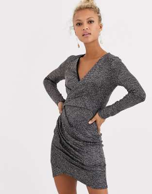 lipsy wrap dress