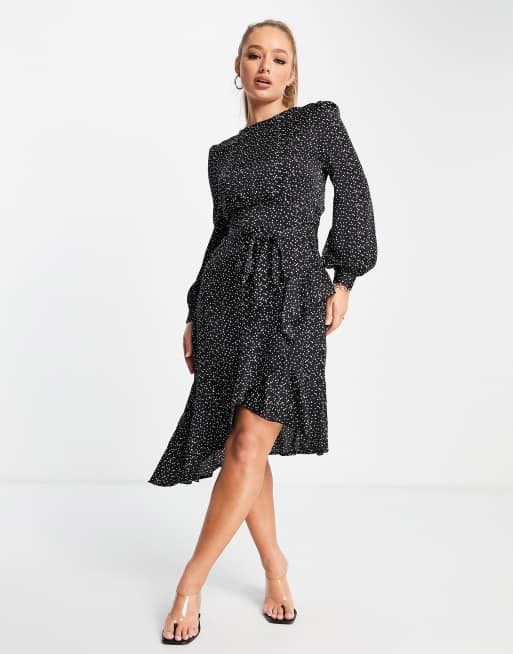 Lipsy polka 2025 dot wrap dress