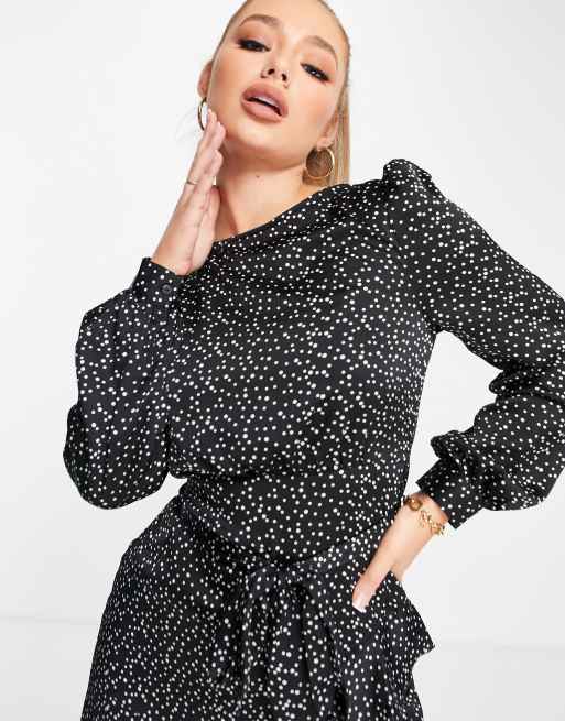 Lipsy polka dot tie dress hotsell