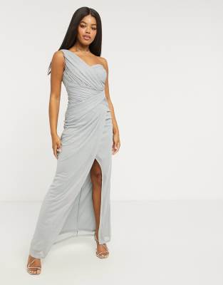 lipsy one shoulder maxi dress