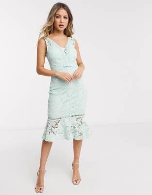 lipsy two tone all over lace dress