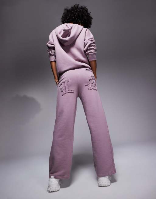 Vs Pink Maroon Berry Campus Fit Logo Sweatshirt & Sweatpants Lounge Set retailer