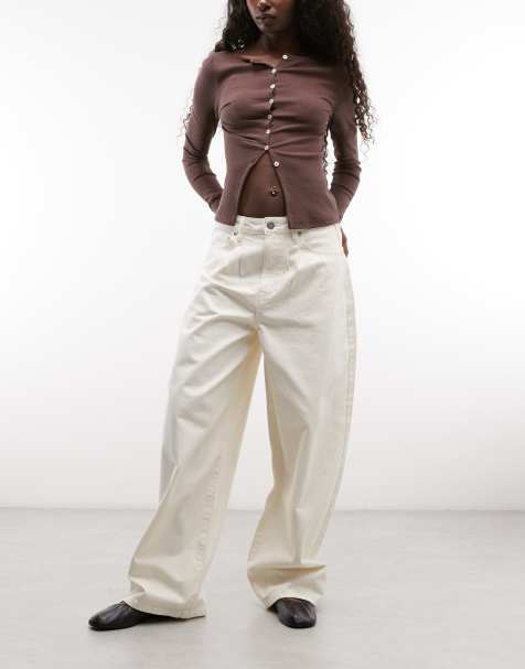 Liquor N Poker baggy balloon-jeans i ecru - view 1