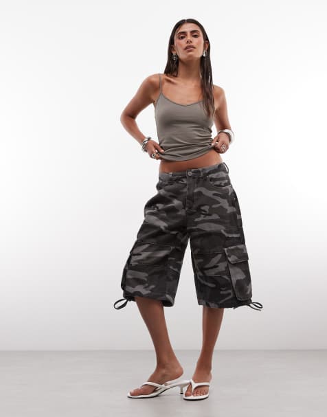 Liquor N Poker baggy cargoshorts i camo - view 1