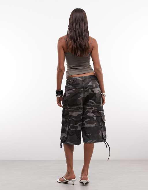 Liquor N Poker baggy cargoshorts i camo, 4 af 5