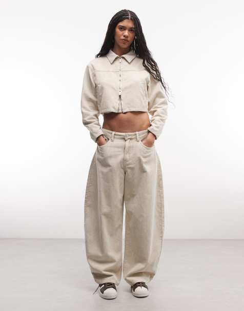 Liquor N Poker baggy horseshoe cord jeans & jacket co-ord in acid wash - view 1