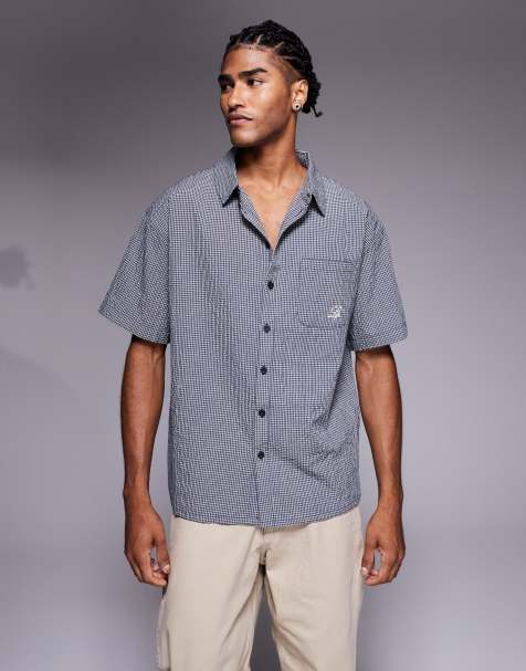 Liquor N Poker boxy shirt in beige print