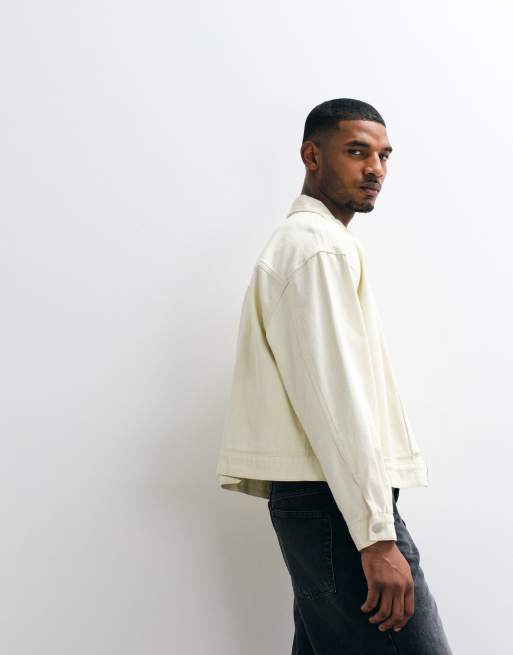 Liquor N Poker - Blouson Harrington avec boucle - Écru, 5 de 5