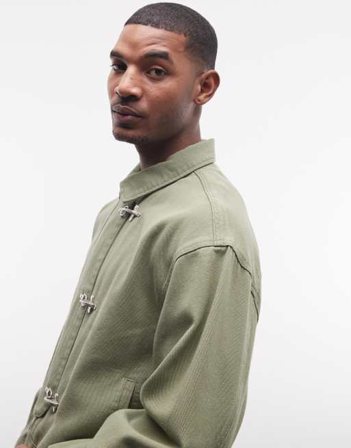 Liquor N Poker - Blouson Harrington avec boucle - Kaki, 3 de 5
