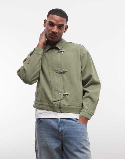 Liquor N Poker - Blouson Harrington avec boucle - Kaki, 4 de 5