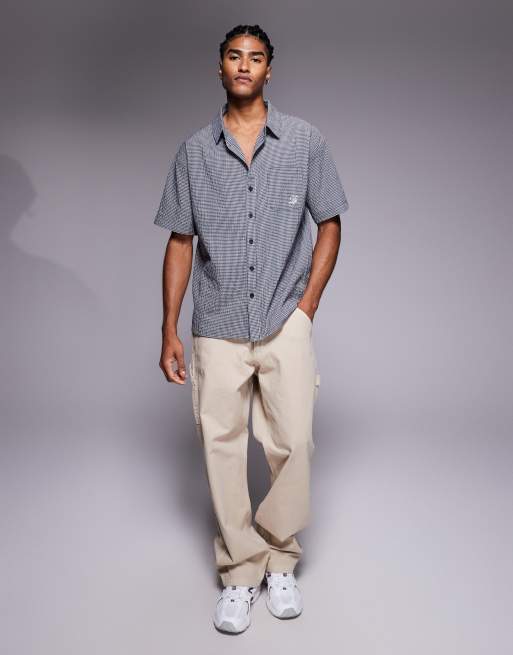Liquor N Poker boxy shirt in beige print, 3 of 5