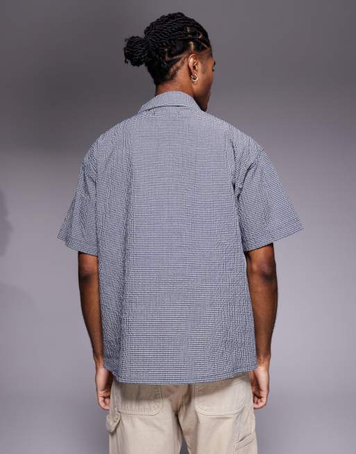Liquor N Poker boxy shirt in beige print, 5 of 5