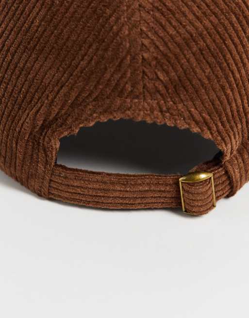 Liquor N Poker brown baseball cap in cord, 4 of 4