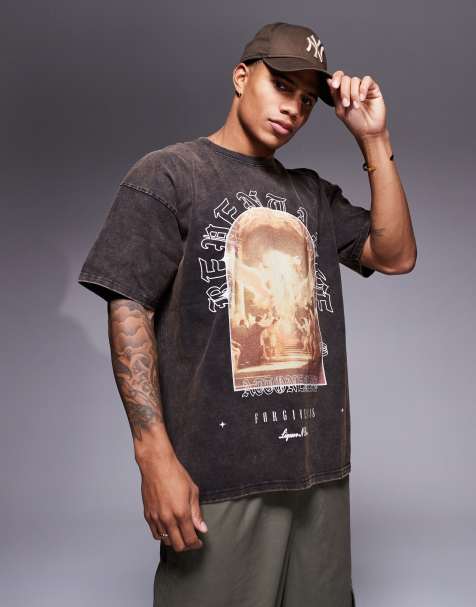 Liquor N Poker - Brun T-shirt med renæssanceprint - view 1