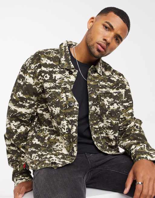 Army shop print jacket