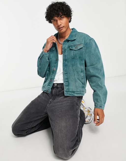 Oversized trucker hot sale denim jacket