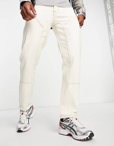 Heren Kleding voor voor Jeans voor Jeans met rechte pijp EAX Denim Pantalon 3lzj24z1aaz 1100 in het Wit voor heren 