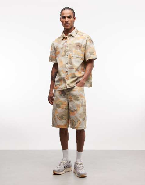 Liquor N Poker denim set in pixel camo - view 1