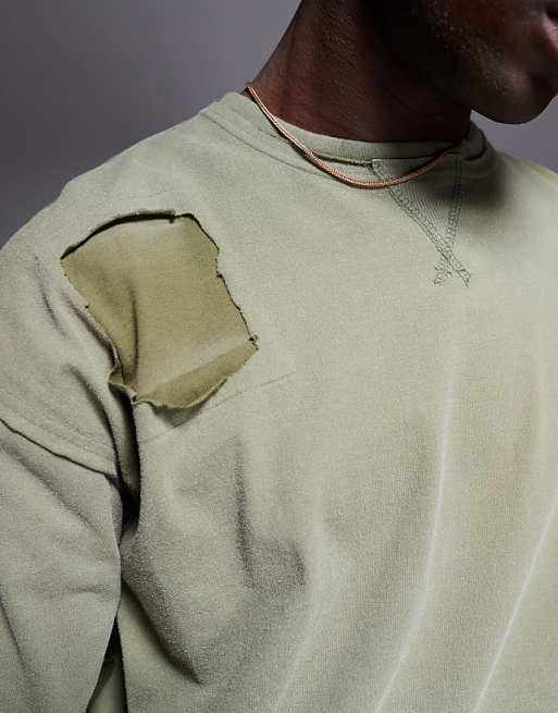 Liquor N Poker double layer long sleeve distressed t-shirt Liquor N Poker double layer long sleeve distressed t-shirt